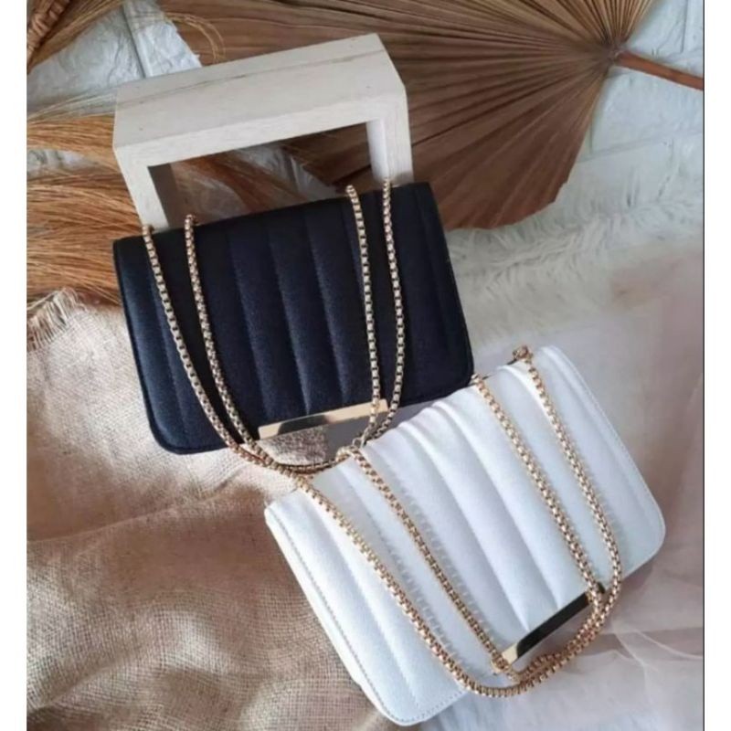 PROMO GTW -TAS WANITA BORDIR TALI RANTAI ULIR/TAS TALI RANTAI/SHOULDER BAG/TAS SELEMPANG