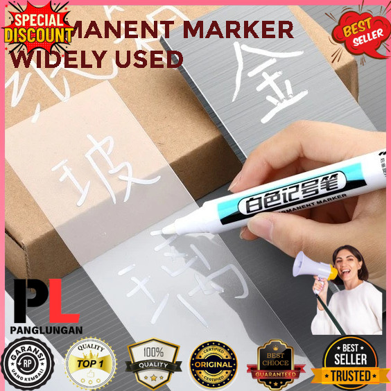 

AMAK Spidol Permanen Waterproof Oil Based Marker 2.5mm 10 PCS - A-219