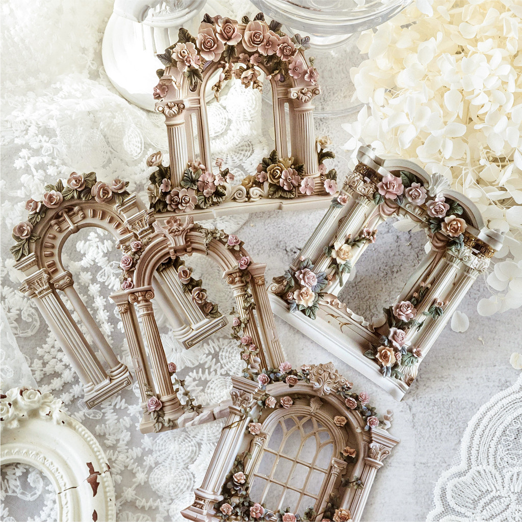 

10 Pcs Hollow Embossed Vintage Frame Material Paper Junk Journal Planner Scrapbooking Vintage Decorative DIY Craft Cardstock