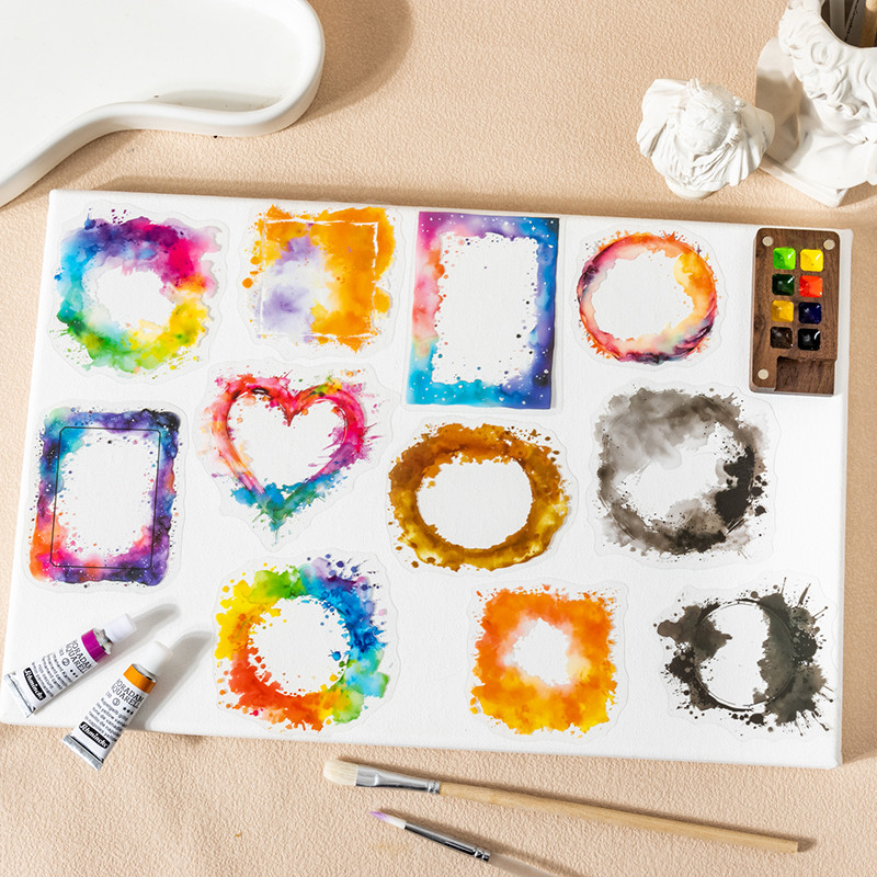 

Journal GO 20pcs Kawaii Scrapbooking Stickers Blurred Margin DIY Junk Journal Paper Planner Card Craft Decorative Decals