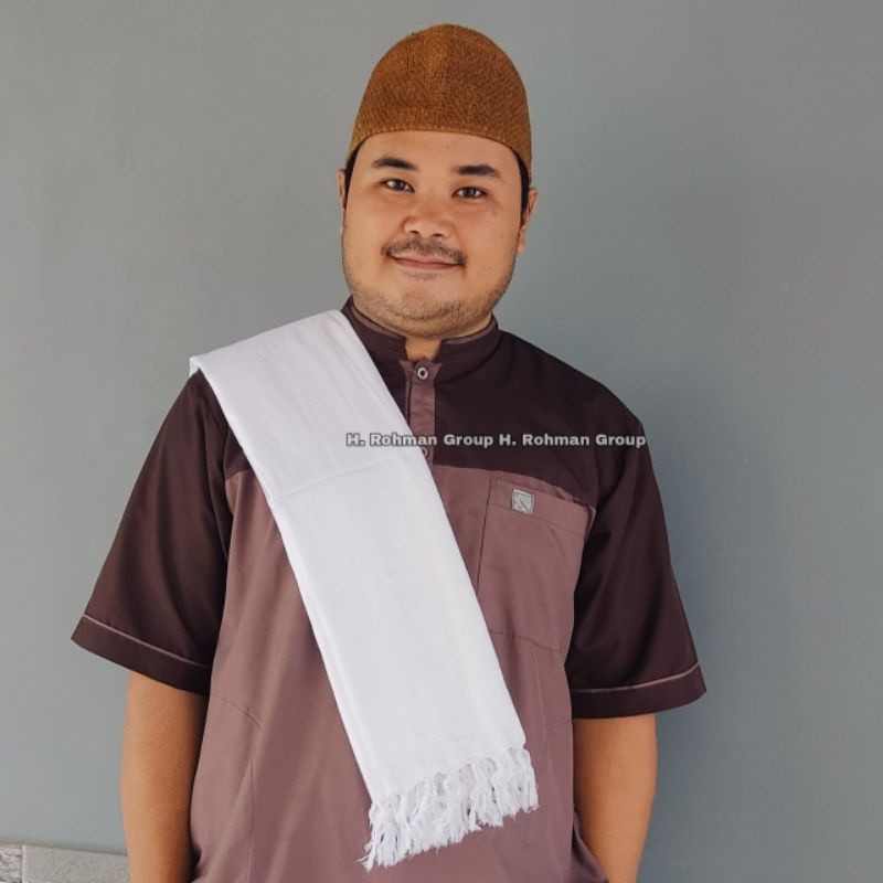 BAROKAH STORE SORBAN KASHMIRI SORBAN AR RIDA SOLO PUTIH POLOS SORBAN HABIB/POLOS SERBAN FASHION PRIA