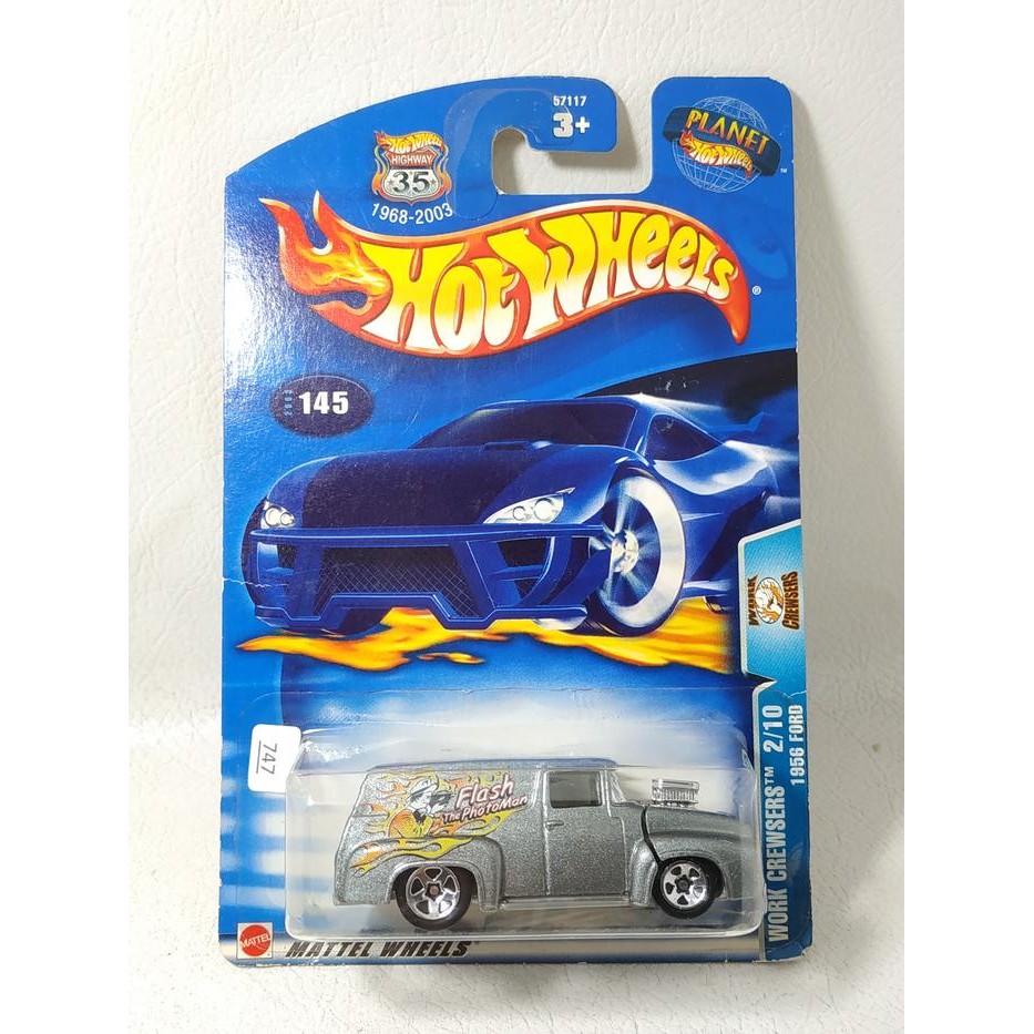 IP3... Hot Wheels 1956 Ford Silver Work Crewsers 2ND
