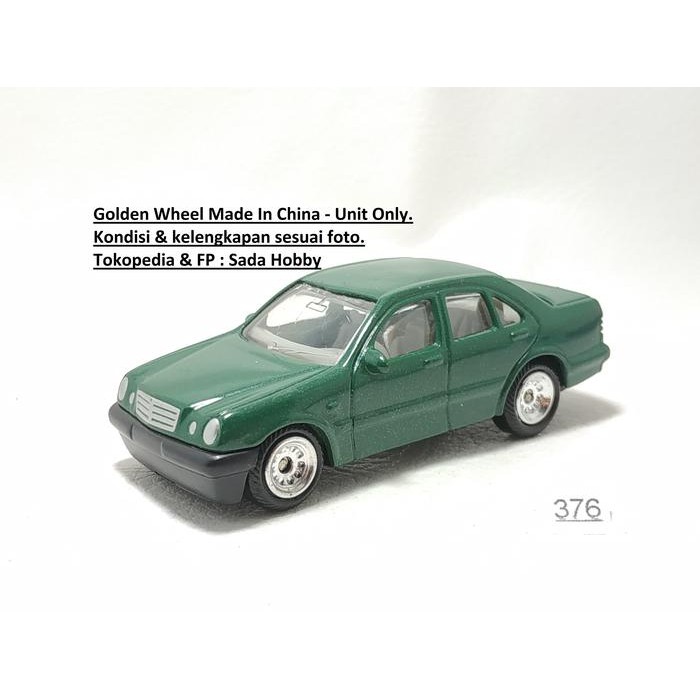 IP3... Diecast Golden Wheel Mercedes Benz E Class E320 Hijau Unit Only 2ND