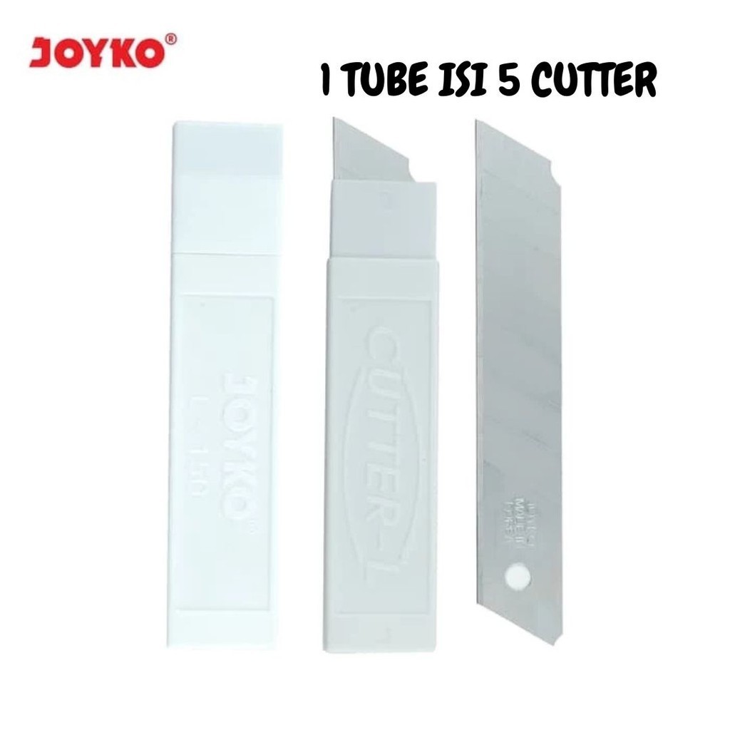

GOJI Isi Cutter Blade JOYKO L-150 Tube 5 Pcs Refill Pisau Pemotong Kertas Karton Tajam MO
