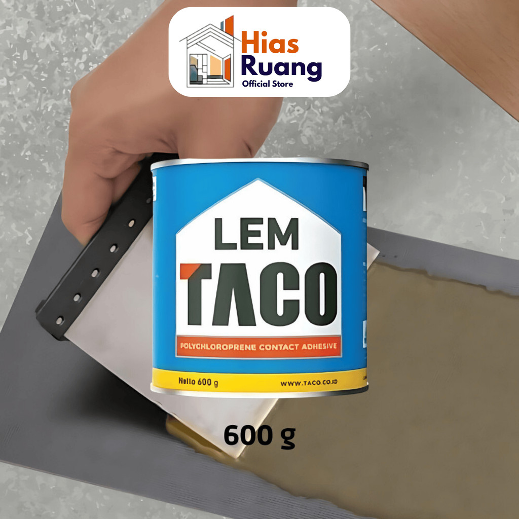 

[600g] Lem Kuning Taco 600 g Vinyl Lantai HPL Wallpanel Panel Dinding Skirt Edge Edging Lis List Lem Fox Kuning 168 Kaleng Setengah liter HiasRuang ID