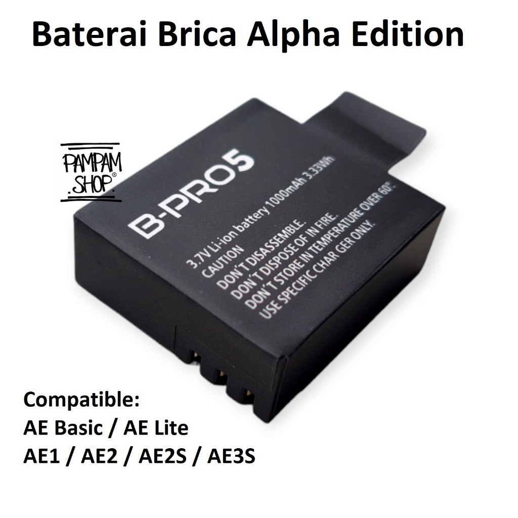 BATERAI BRICA B-PRO 5 ALPHA EDITION MARK II IIS AE1 AE2 AE2S AE3S LITE BASIC ORIGINAL ORI BATRE BATR