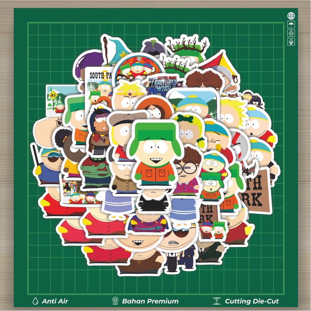 

HOT 50 PCS STIKER Stiker Kartun Animasi South Park Stiker Fashion Cars Decal Dingin Kartu Album Custom Vinyl Anti Air- Sticker Aesthetic Buku Journal Koper Casing HP Tablet Laptop Helm Motor Botol Minum