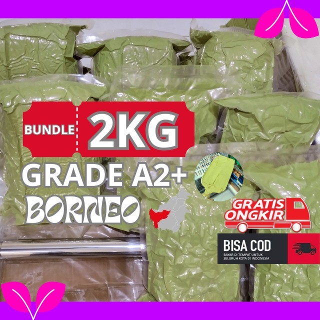 

PAKET 2KG kraton Pluri super green A2+ pembelian 2kg