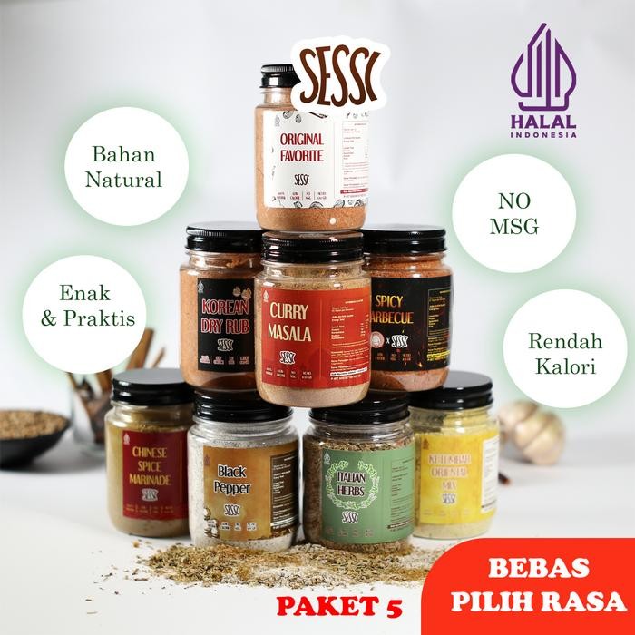

Bumbu Marinasi Sessi Paket 5pcs (Bebas Pilih Rasa) - Random