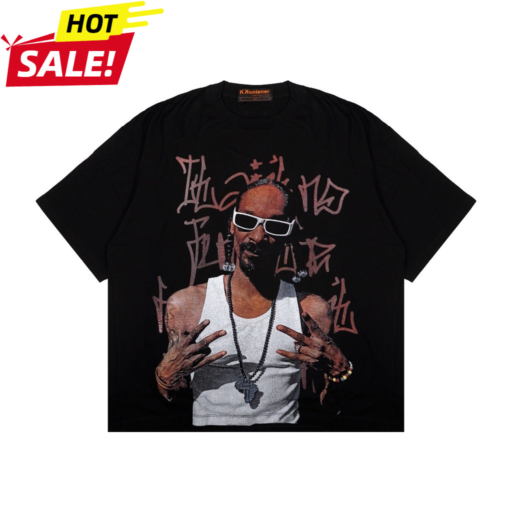 Oversize Boxy SNOOP DOGG OVERSIZE TSHIRT BLACK