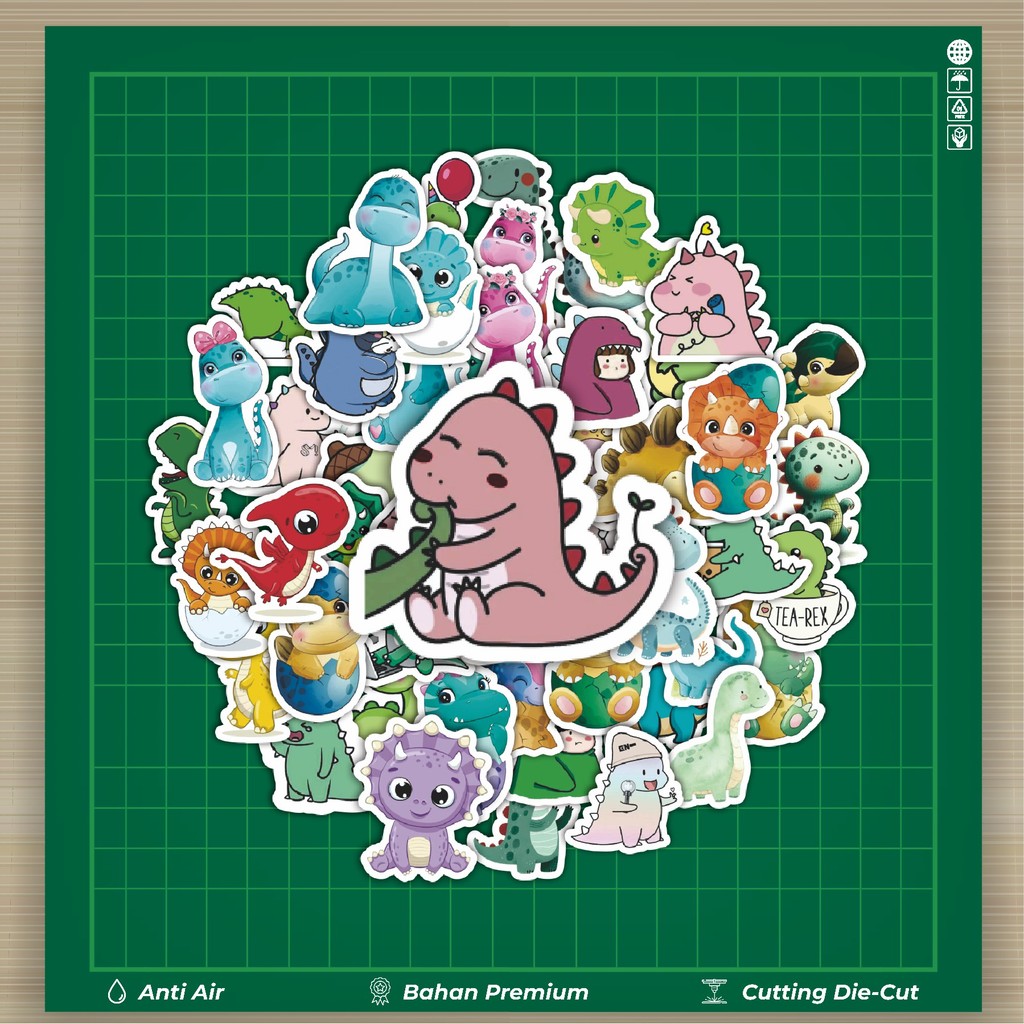 

HOT 50 PCS STIKER Stiker Baby Dinosaur [Bayi Dinosaurus] Stiker Fashion Cars Decal Dingin Kartu Album Custom Vinyl Anti Air- Sticker Aesthetic Buku Journal Koper Casing HP Tablet Laptop Helm Motor Botol Minum