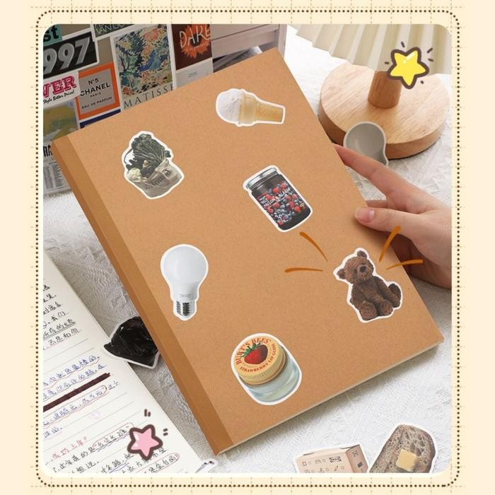 

120 Lembar Buku Tulis Notebook Catatan Garis Journal Diary Sekolah Kantor STY7056 - CREAM