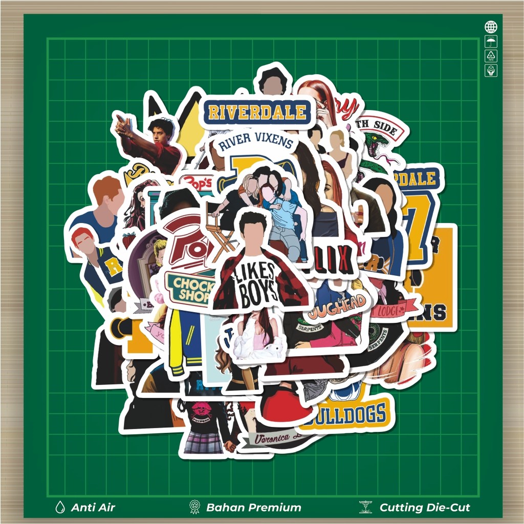 

HOT 50 PCS STIKER Stiker Riverdale Series Stiker Fashion Cars Decal Dingin Kartu Album Custom Vinyl Anti Air- Sticker Aesthetic Buku Journal Koper Casing HP Tablet Laptop Helm Motor Botol Minum