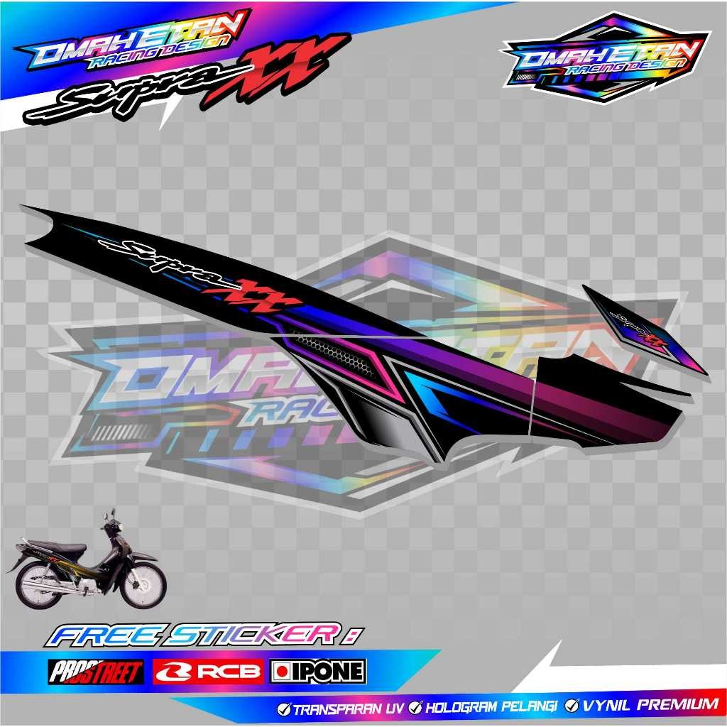 Striping Variasi Honda Supra Xx / Stiker List Motor Honda Supra Xx