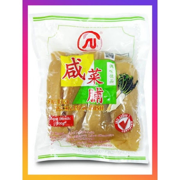 

Cai Po Acar Lobak Asin Utuh SU Brand 500gr