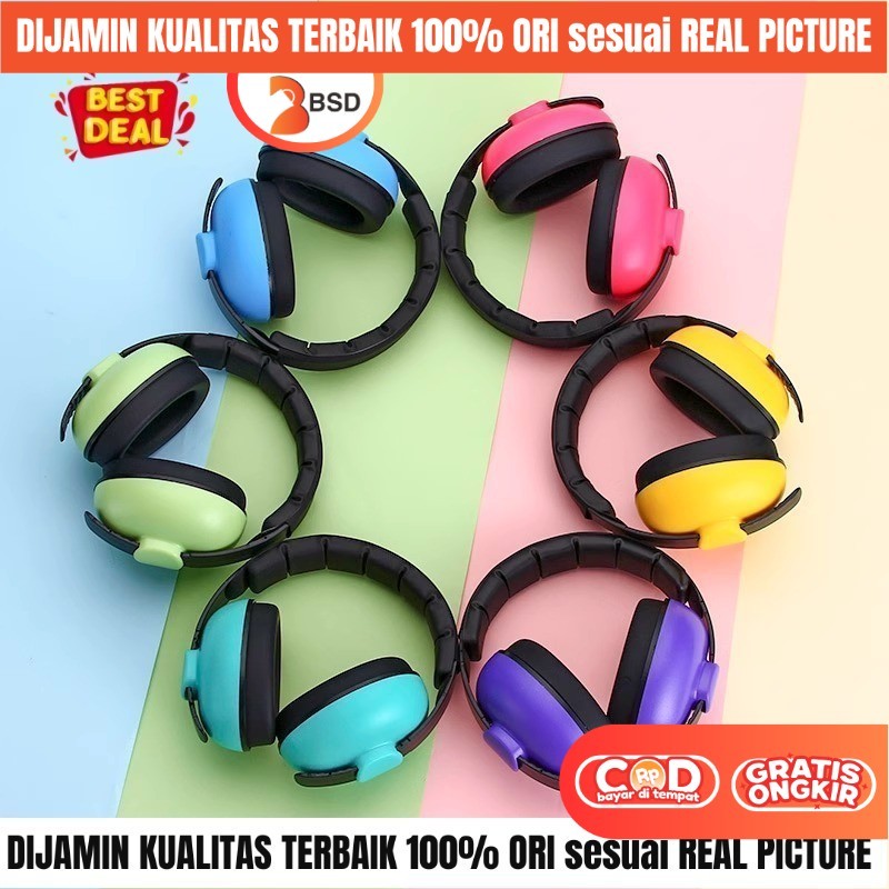 Earmuff Lipat Penutup Telinga Anak Remaja Dewasa Anti Bising & Tekanan Udara Untuk Tidur Di Pesawat