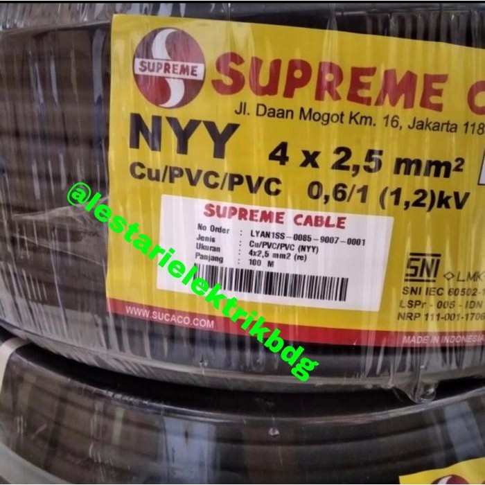 KABEL SUPREME NYY 4x2.5 100MTR