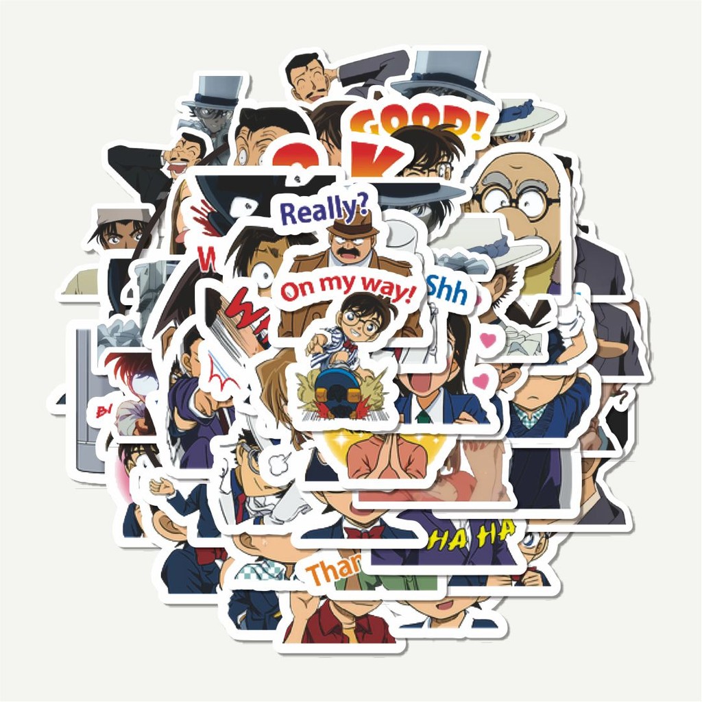 

Sticker Pack Stiker Anime Detective Conan V5 | Sticker TUMBLR | Stiker LAPTOP KOPER HELM