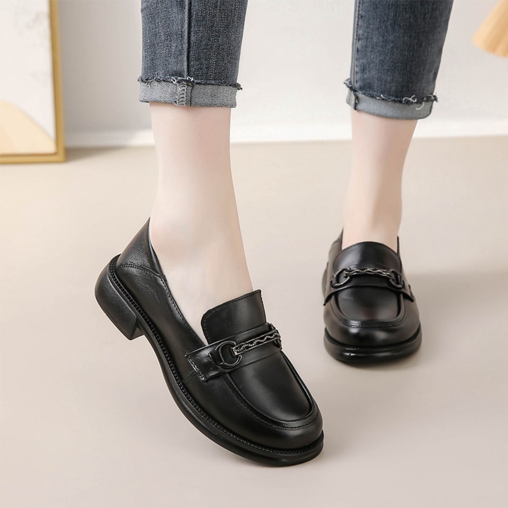Sepatu Wanita INGVIVI Mewah Sandal Kasual Besar nyaman Sepatu Import  kulit sapi dengan Bahan Sol Ka