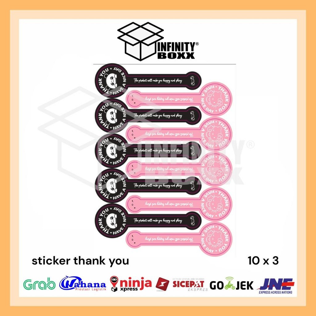 

stiker label have a nice day 10 lbr isi 100 pcs