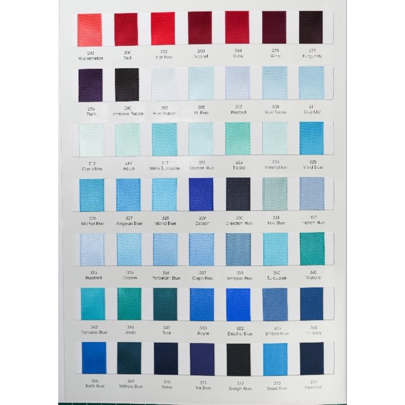 

100 Yard - 1 CM | PITA DOUBLE SATIN IMPORT PREMIUM 0.9 CM | DS 3/8