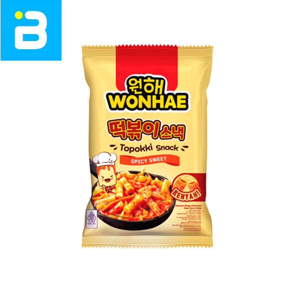 

Wonhae Topokki Snack Spicy Sweet 80G