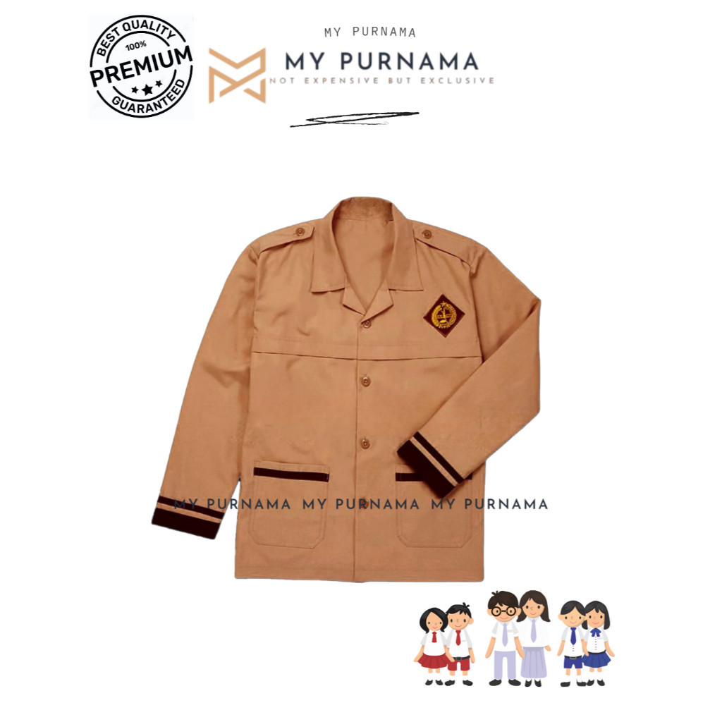 

TERBARU Baju Pramuka SIAGA Lengan Panjang Kemeja Seragam Sekolah SD Coklat Kuning - Seragam Sekolah - My Purnama