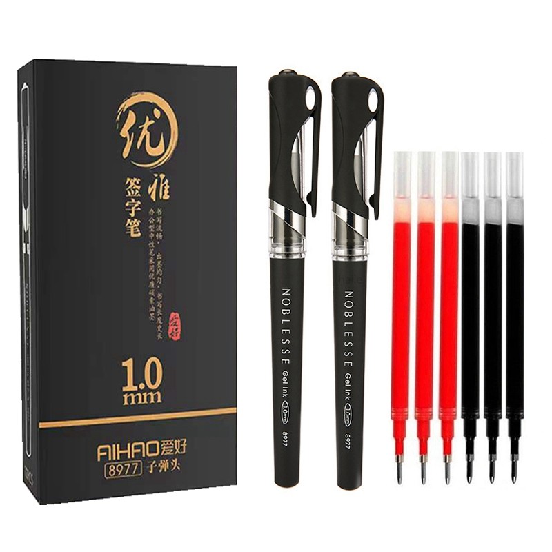 

Large Capacity Thick Office Business Pen Signature Calligraphy Pen 1.0 mm Gel Pen For School Office Writing Stationery Supply