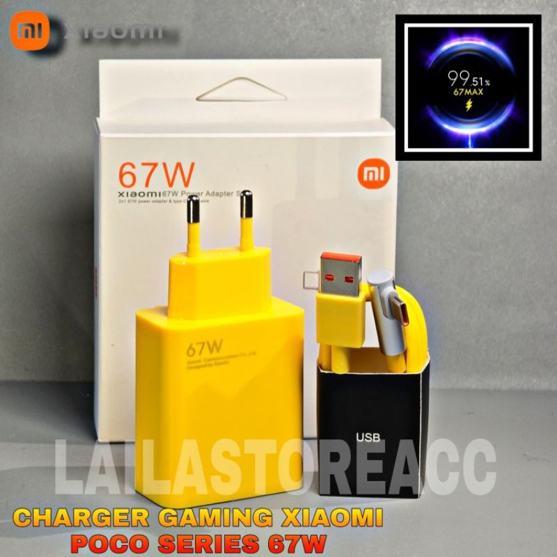 

Original Charger Gaming Xiaomi 67W MI Turbo Yellow Charge USB to Type C For Xiaomi Poco Series Mi 13 12 11 Pro Ultra Redmi Note 12 11 10 Pro