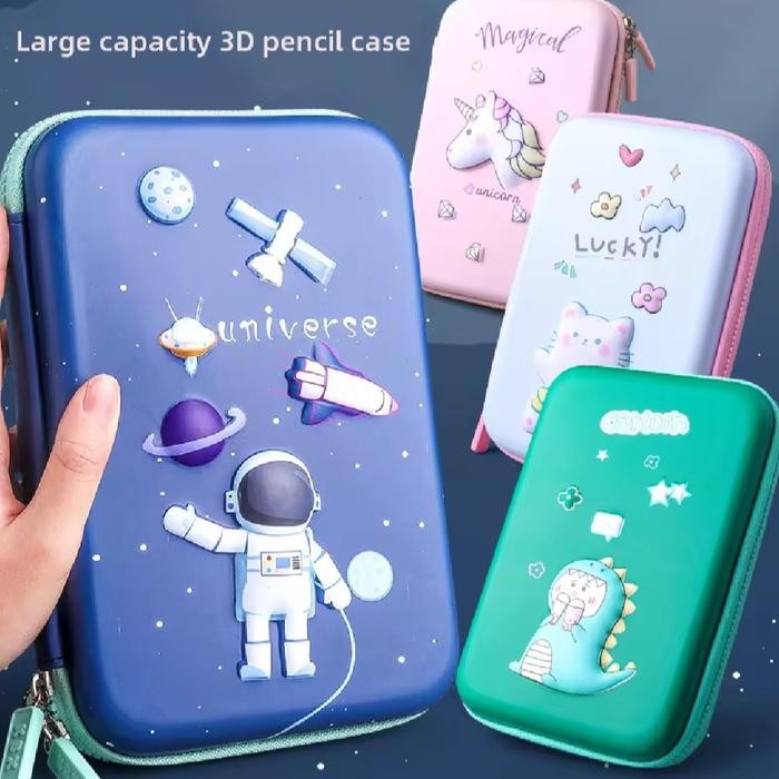 

Terlaris~[Best Seller] Tempat pensil 3D timbul kotak besar hardcase import - unicorn