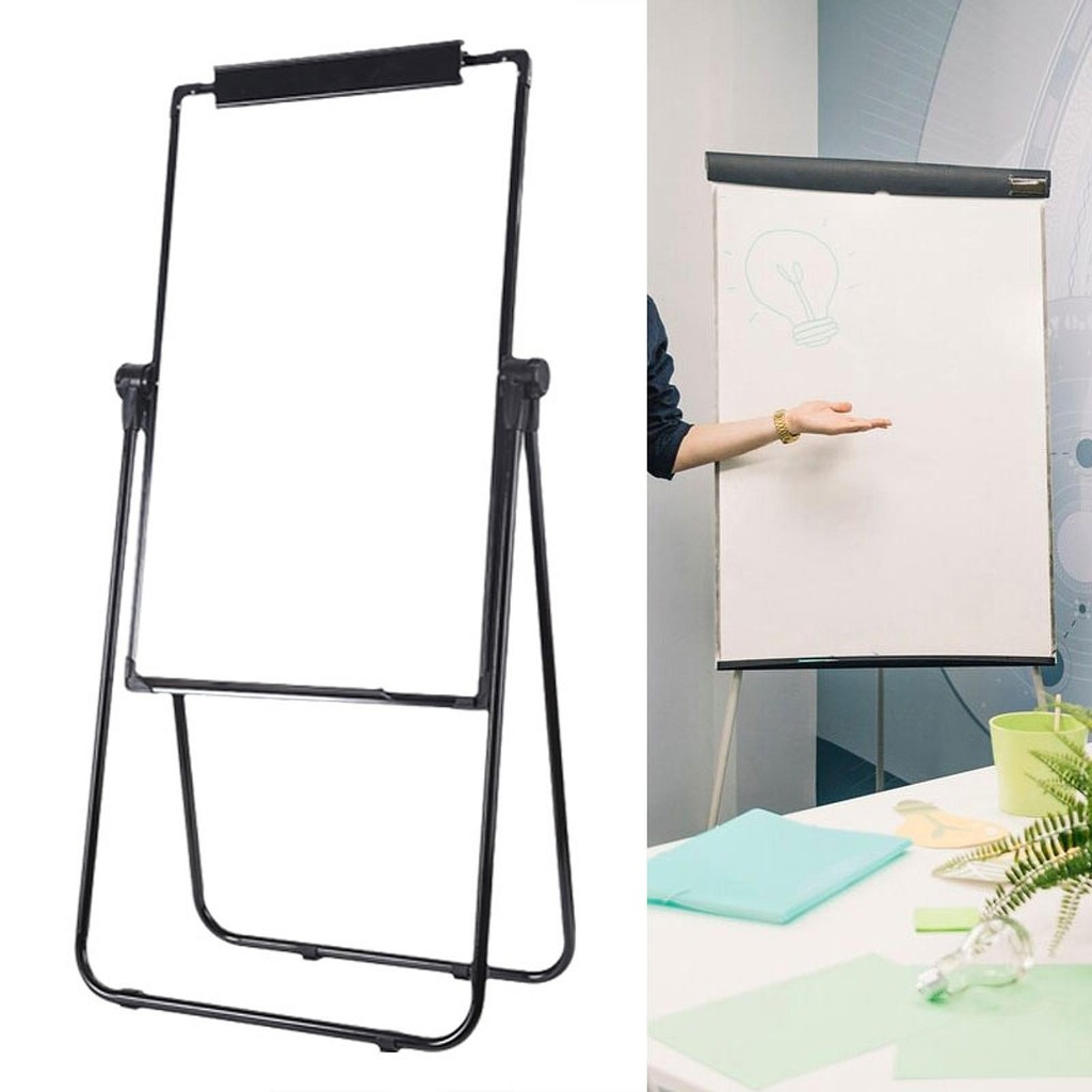 

Foldable Stand White Board 60x90cm Easel for Adults Children Multifunctional 360° Rotation Aluminum Frame Magnetic Double Sided