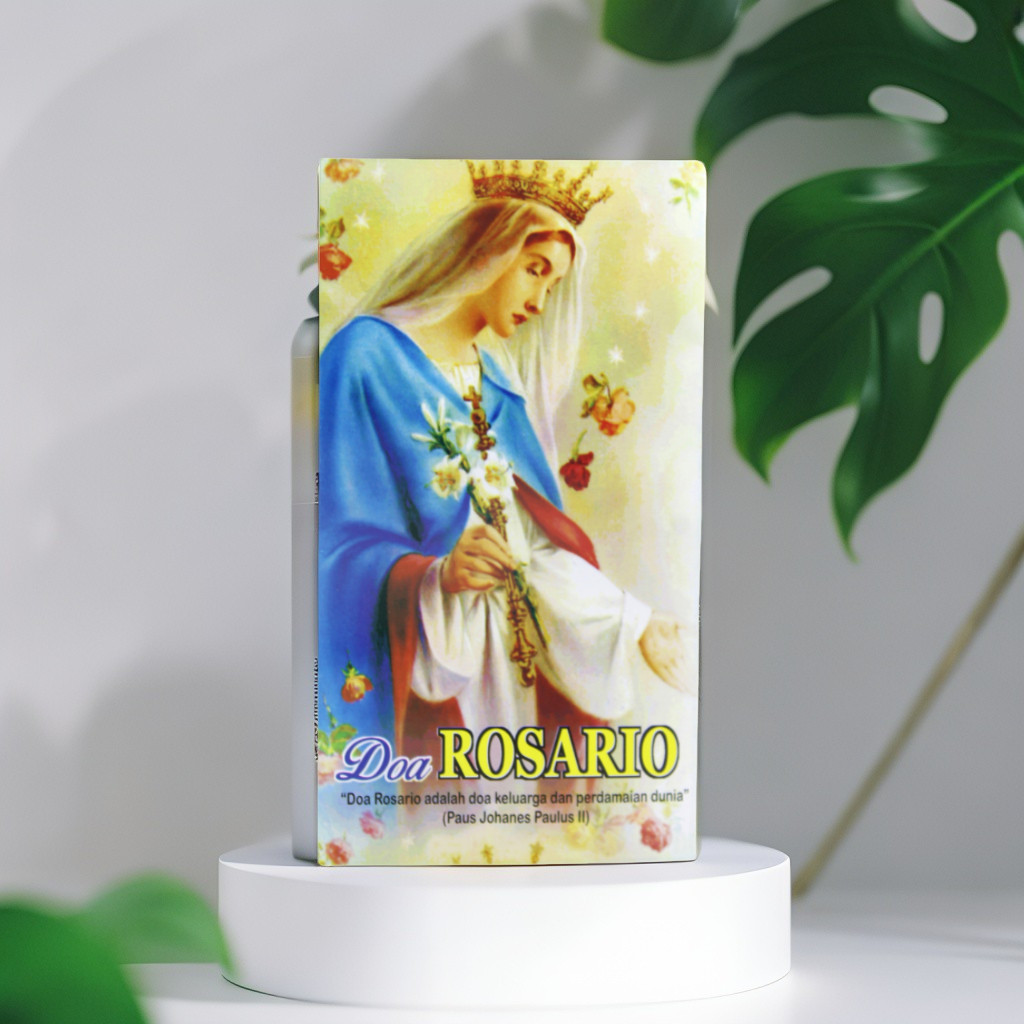 LEMBAR DOA ROSARIO / KAPLET DOA / BUKU DOA KATOLIK / LEMBAR DOA ROSARIO KATOLIK / BUNDA MARIA / PATU