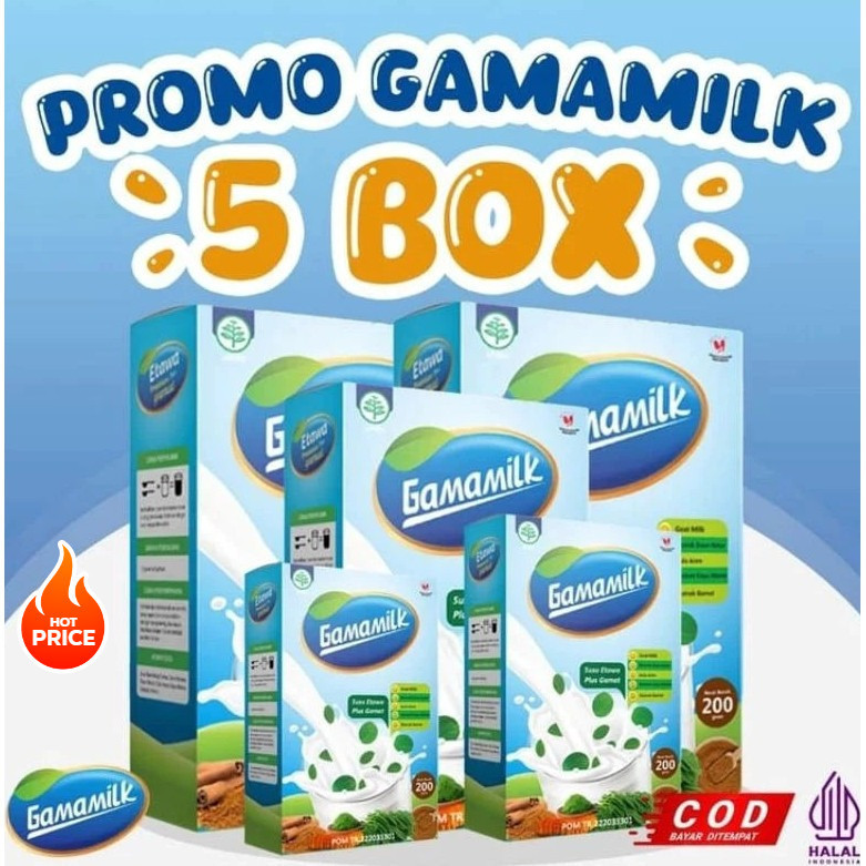 

PAKET 5 BOX Gamamilk - Susu Etawa Untuk Meredakan Masalah Tulang, Nyeri Sendi, Asam Urat dan Rematik