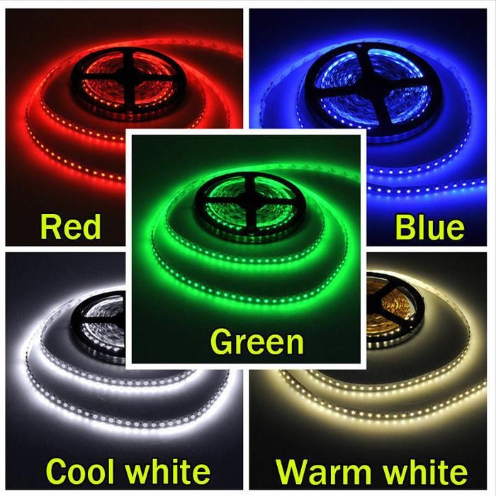 Lampu LED Strip SMD 3528 Flexible Roll 5 Meter/Roll 60 LED/Meter - Putih