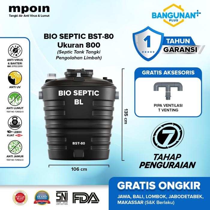 SEPTIC TANK TANGKI PENGOLAHAN LIMBAH MPOIN BIOPLUS - 1000