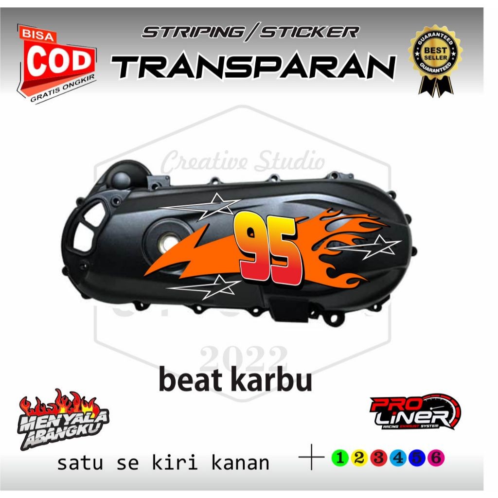 sticker blok cvt simple 95 terbaru beat karbu beat esp all beat bisa
