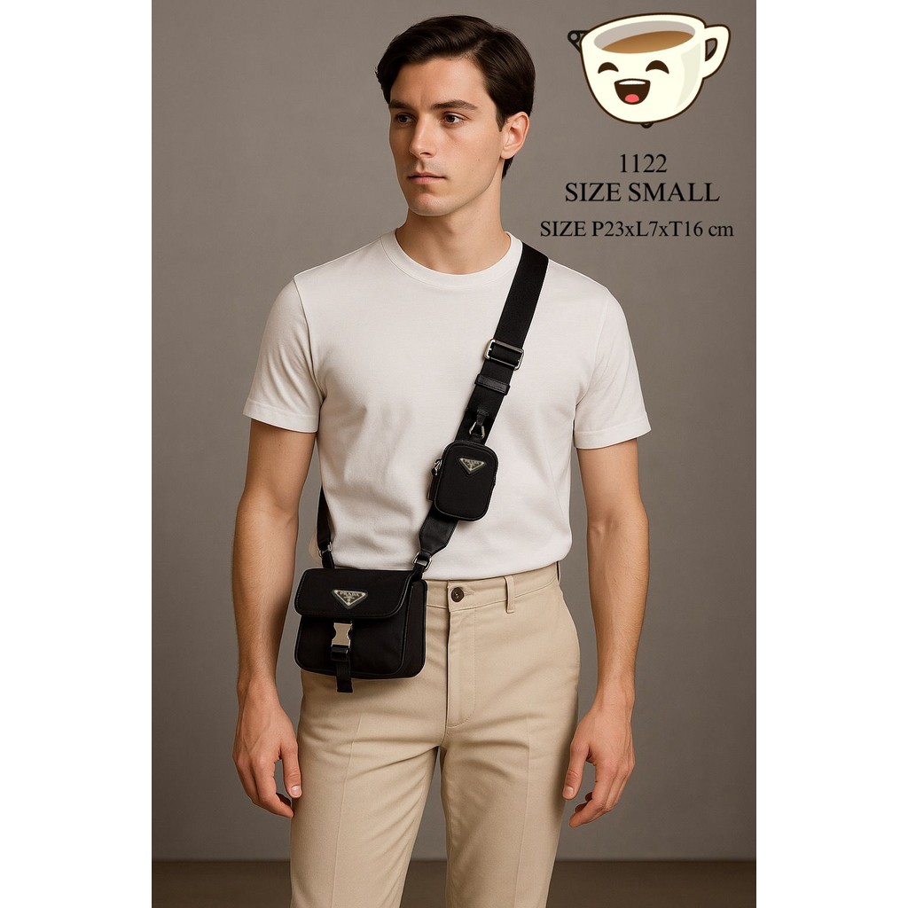 VIP FULL EMBOSSED + ADA NO SERI + VIP PLATINUM SLING BAG PRD 1122 SMALL