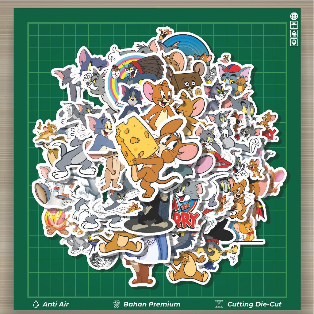 

HOT 50 PCS STIKER Stiker TOM and JERRY SERIES Stiker Fashion Cars Decal Dingin Kartu Album Custom Vinyl Anti Air- Sticker Aesthetic Buku Journal Koper Casing HP Tablet Laptop Helm Motor Botol Minum