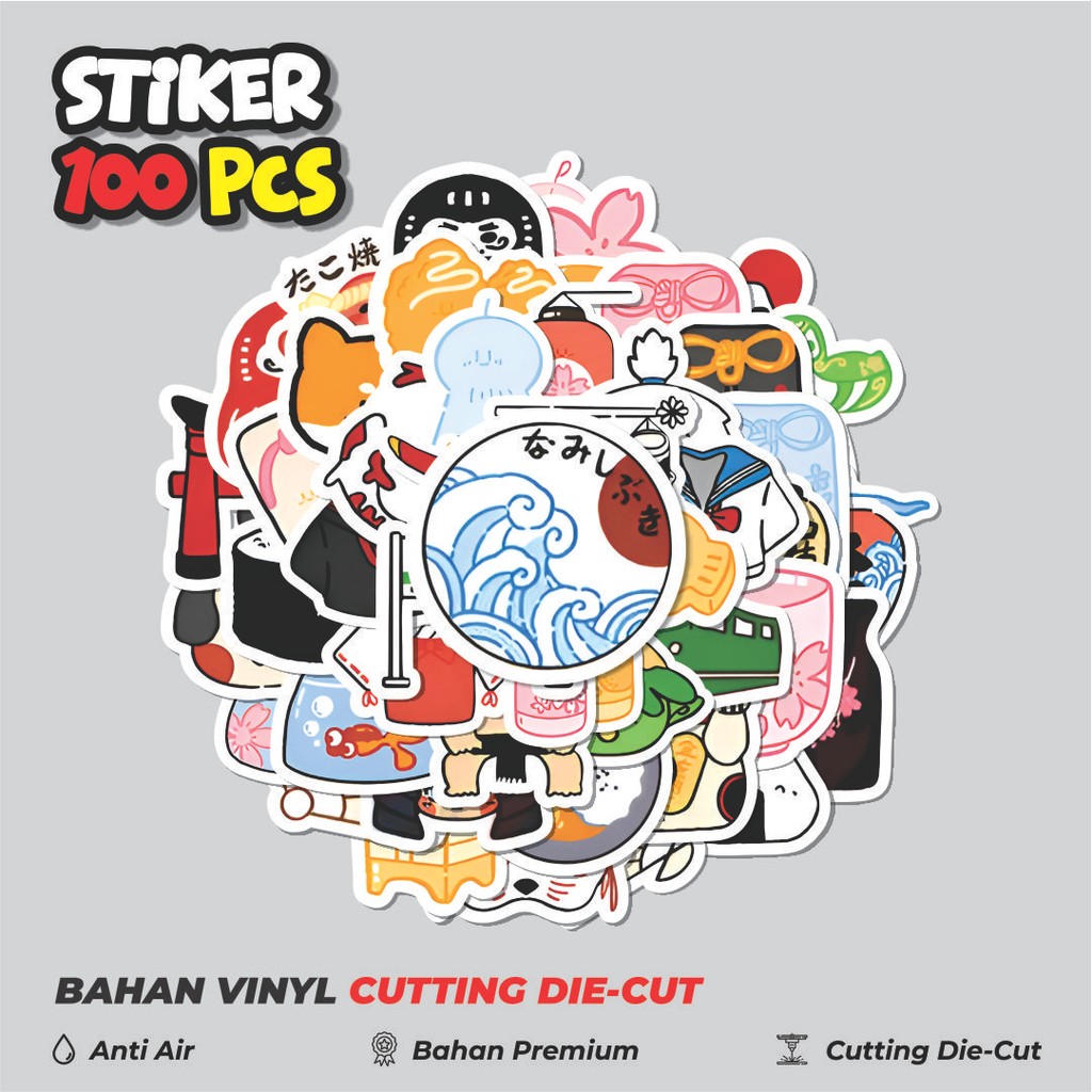 

Terbaru! 50 pcs Stiker Japanese Customs and Culture Art Dekorasi Lucu Kreatif untuk Notebook, Skateboard, HP