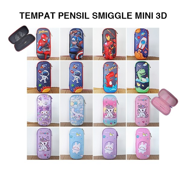

Tempat Pensil Anak Aneka Motif 3D Hardcase Pencil Case Smiggle Kecil
