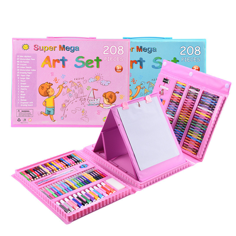 

COD Crayon Set Spidol Warna Pensil Warna Oil Pastel Isi 208 Pcs
