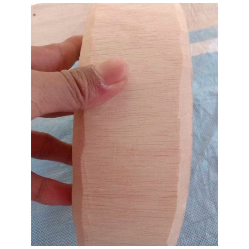 Talenan/tatakan daging kayu bulat 35cm tebal 7cm kayu asem