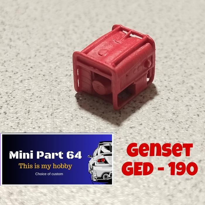 Diorama Diecast Genset GED190 Miniatur Skala 64