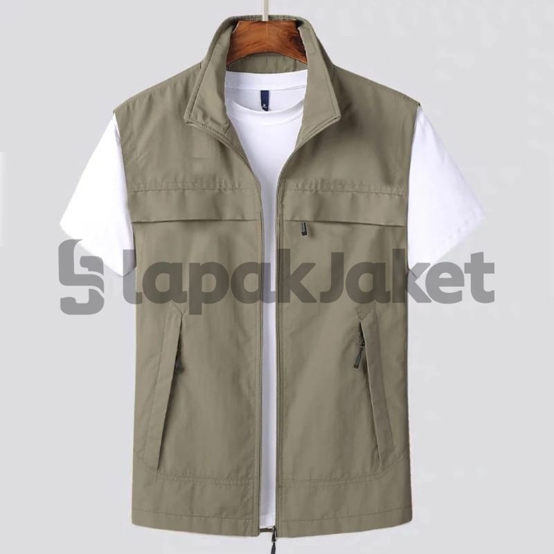 NEW PRODUK rompi proyek pria / rompi pria keren / rompi outdoor / rompi lapangan pria / rompi wartaw