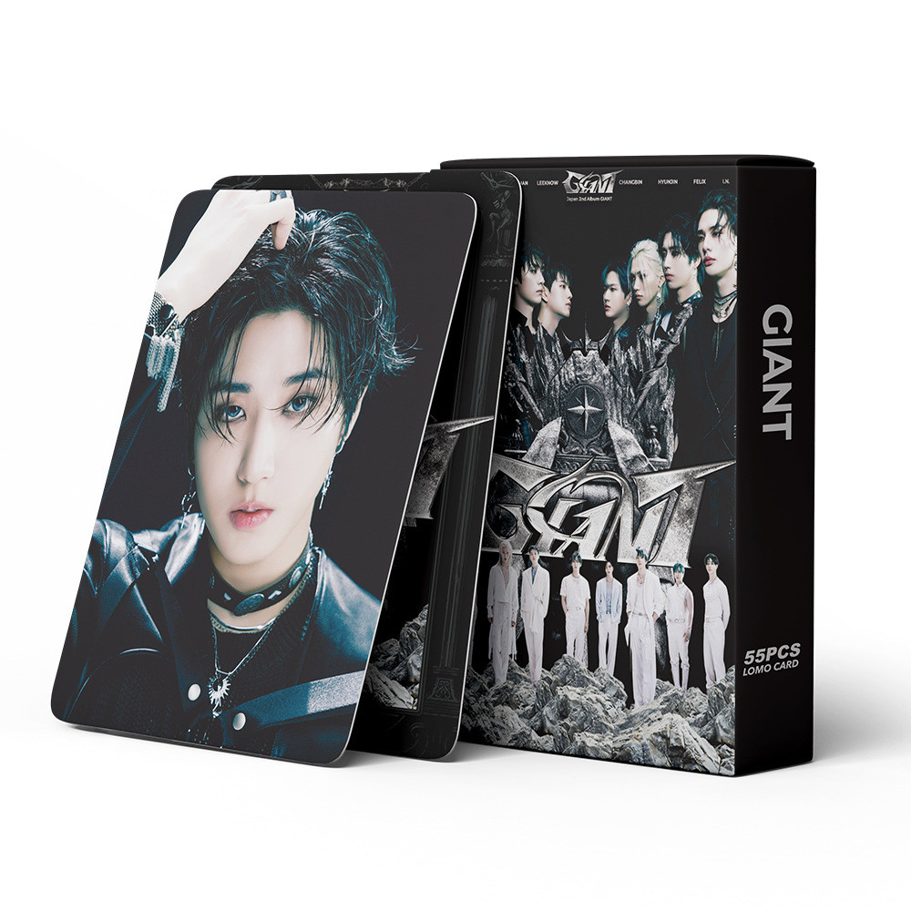

55pcs Stray GIANT support LOMO card KPOP boy group SKid homemade collection photo card celebrity merchandise fan gift