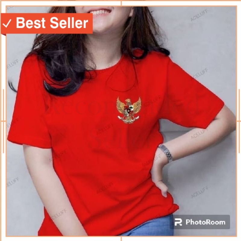 Baju Jalan Sehat Kekinian Murah Modern / Kaos 17 Agustus 2025 Wanita Baju Merdeka Cewek Kaos Merah P