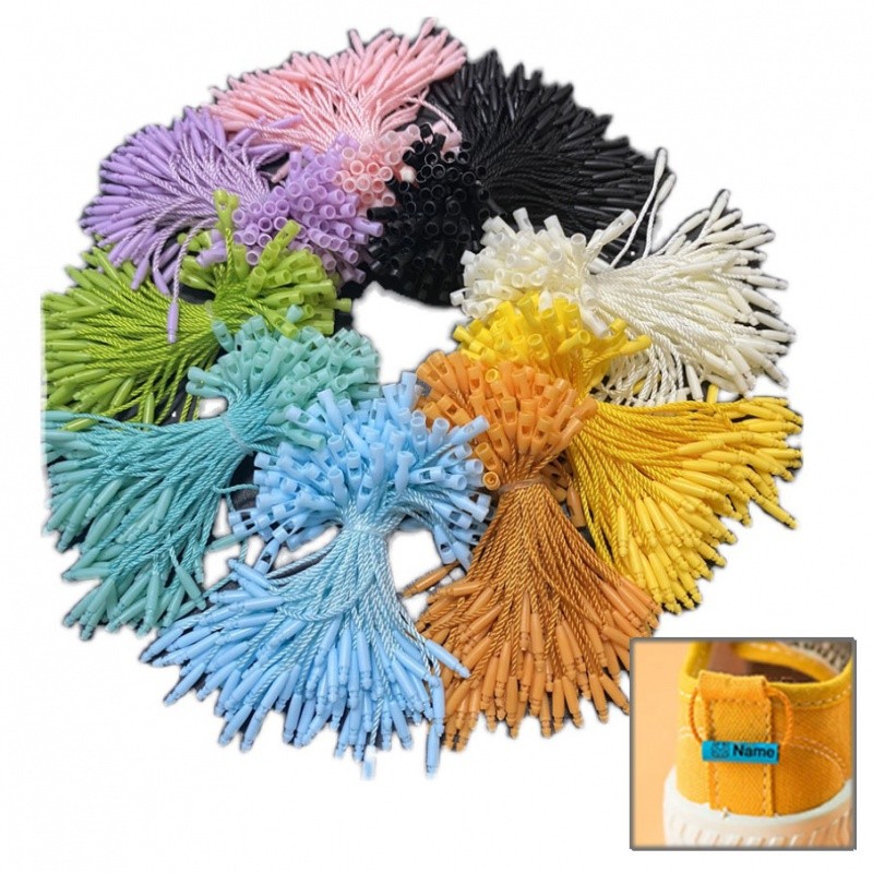 

100PCS Clothing Tag Rope 8cm Length Cords Polyester Hanging Tablets for Garment Bag Tags Cards, DIY Clothing Lables Accessories