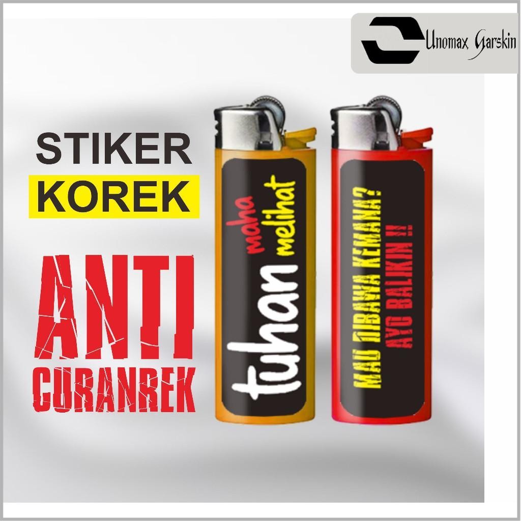 

[UNOMAX GARSKIN] Stiker untuk korek (custom nama) edisi 1