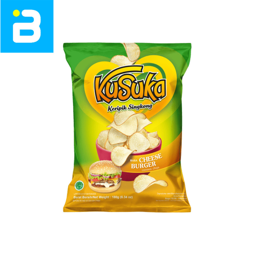 

Kusuka Keripik Singkong Cheese Burger 180G