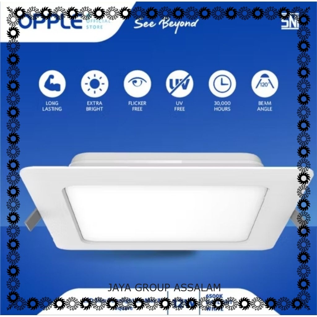 Opple Led Panel Downlight Inbow 12 Watt kotak